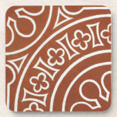  Iers Keltisch Kunstontwerp rood Bier Onderzetter (Voorkant)