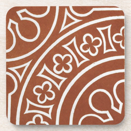  Iers Keltisch Kunstontwerp rood Bier Onderzetter (Voorkant)