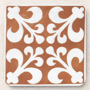 Iers Keltisch Kunstontwerp rood Bier Onderzetter