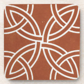  Iers Keltisch Kunstontwerp rood Bier Onderzetter (Voorkant)