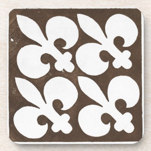 Iers Keltisch Kunstontwerp zwart Drankjes Onderzetter (Voorkant)