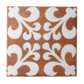 Iers keramisch kunstontwerp rood Tegeltje (Voorkant)