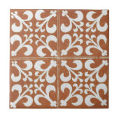  Iers keramisch kunstontwerp rood Tegeltje (Voorkant)