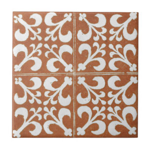 Iers keramisch kunstontwerp rood Tegeltje