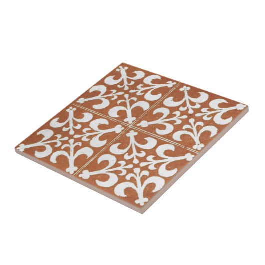  Iers keramisch kunstontwerp rood Tegeltje (Zijkant)