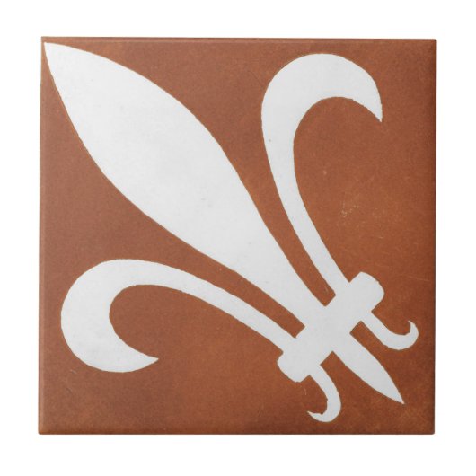  Iers keramisch kunstontwerp rood Tegeltje (Voorkant)
