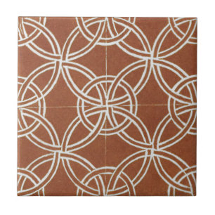 Iers keramisch kunstontwerp rood Tegeltje