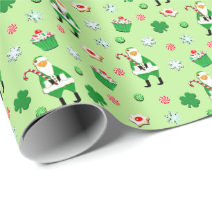 Iers Kerstcadeau Cadeaupapier