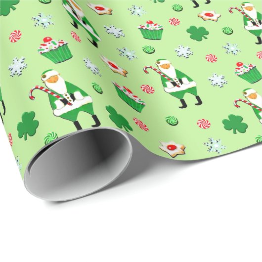 Iers Kerstcadeau Cadeaupapier (Rol Hoek)