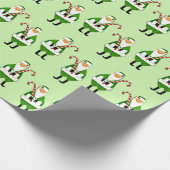 Iers kerstcadeaupapier voor kerstfeestdagen cadeaupapier (Hoek)