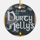 Iers kerstfeest, Durty Nelly's & Nollaig Keramisch Ornament (Voorkant)