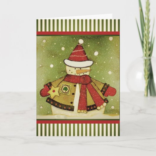 Iers kerstfeest feestdagen kaart (Voorkant)