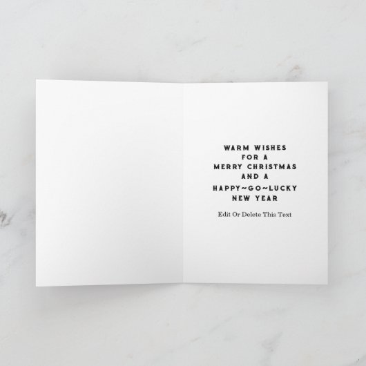 Iers kerstfeest feestdagen kaart (Binnen)