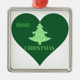 Iers kerstfeest metalen ornament