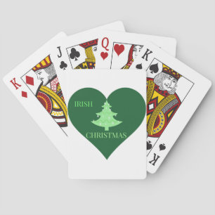 Iers kerstfeest pokerkaarten