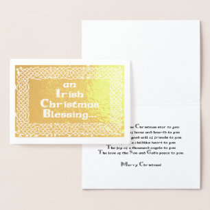 Iers kerstgebak folie kaarten