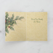 Iers kerstkaartje, Vintage Kerstmis Feestdagen Kaart (Binnen)