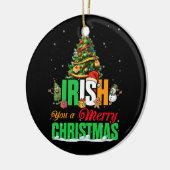 Iers kerstkerstkerstkerstkerstkerstkerstfeest Chri Keramisch Ornament (Links)