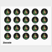 Iers kerstkerstkerstkerstkerstkerstkerstfeest Chri Ronde Sticker (Vel)