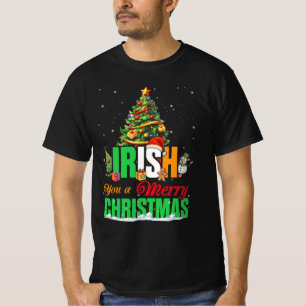 Iers kerstkerstkerstkerstkerstkerstkerstfeest Chri T-shirt
