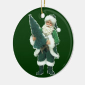 Iers kerstkerstkerstkerstrecorder keramisch ornament (Links)