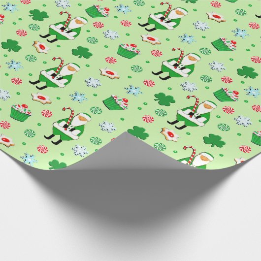 Iers kerstpapier cadeaupapier (Hoek)