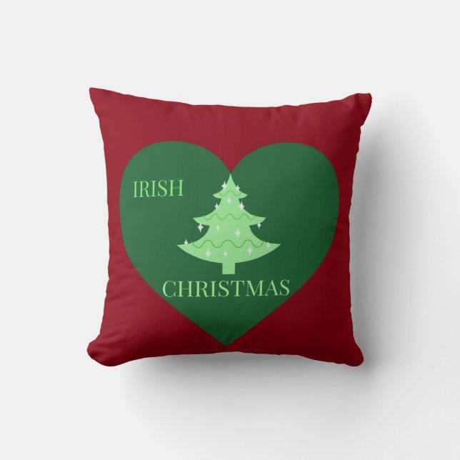 Iers kerststuk 2 sided Cushion Kussen (Voorkant)
