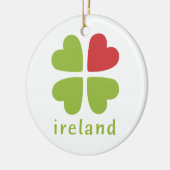 Iers kerstvakantieverval keramisch ornament (Links)