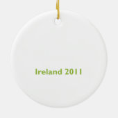 Iers kerstvakantieverval keramisch ornament (Achterkant)