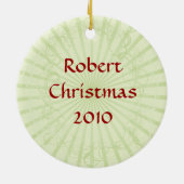 Iers kerstversier keramisch ornament (Achterkant)