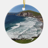 Iers kerstversiering, Slapkop, Ring Kerry Keramisch Ornament (Voorkant)