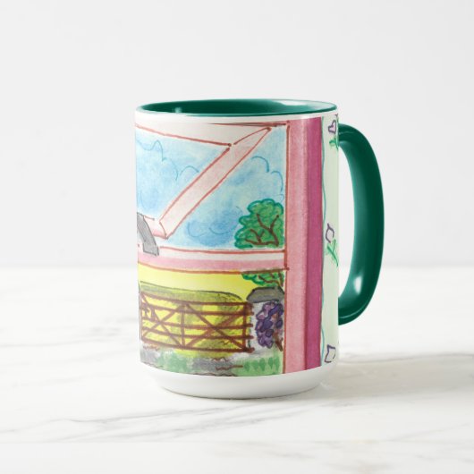 Iers keukenvenster mok (Voorkant rechts)