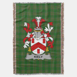 Iers Kiely Wapen van Familie Crest Ierland Deken