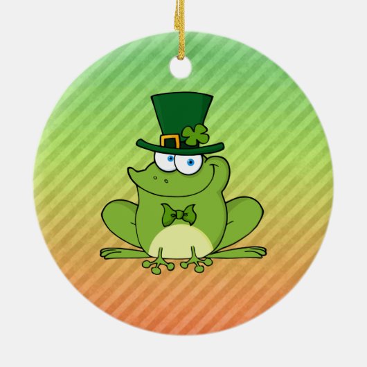 Iers kikkerontwerp keramisch ornament (Achterkant)