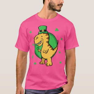 Iers-Kinder Mannen volwassen dinosaurus Funny St P T-shirt