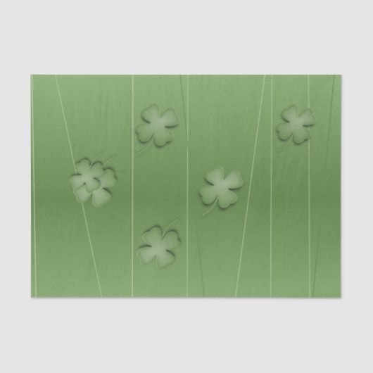 Iers klaverontwerp tissuepapier (Voorkant)