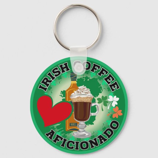 Iers koffieliefhebber. sleutelhanger (Achterkant)