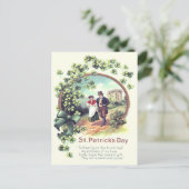 Iers koppel Castle Shamrock Briefkaart (Staand voorkant)