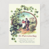 Iers koppel Castle Shamrock Briefkaart (Voorkant)