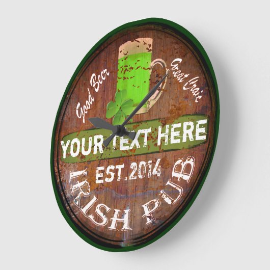 Iers kroonbord grote klok (Hoek)