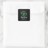 Iers kussen shamrock pinches vierkante sticker (Tas)