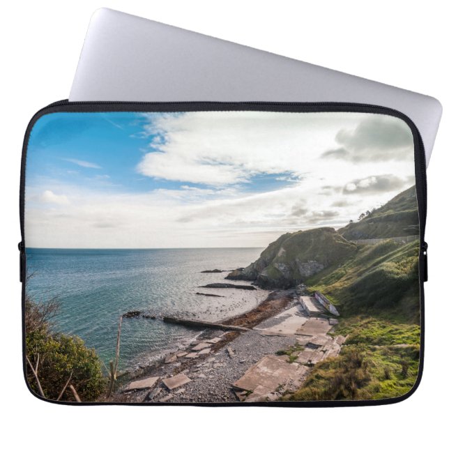 Iers kustgebied uitzicht laptop sleeve (Voorkant)