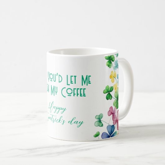 Iers, laat me mijn koffie afmaken koffiemok (Voorkant rechts)