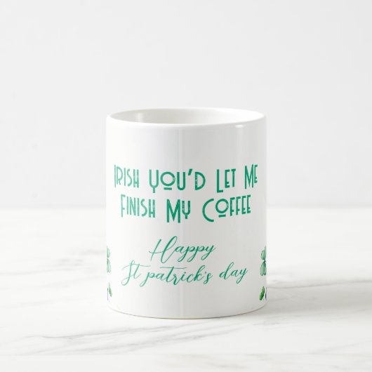 Iers, laat me mijn koffie afmaken koffiemok (Center)