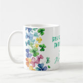 Iers, laat me mijn koffie afmaken koffiemok (Links)