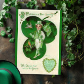 Iers Lad St Patrick's Day Custom Feestdagen Kaart