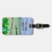 Iers landschap Ierland wacht op Jouw naam Shamrock Bagagelabel (Voorkant horizontaal)