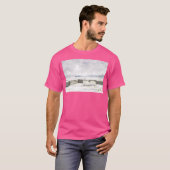 Iers landschap in metallic aquarellen actief t-shirt (Voorkant volledig)