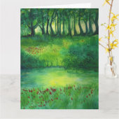 Iers landschap kaart (Gele Bloem)