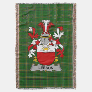 Iers Leeson Wapen Familiewapen Ierland Deken